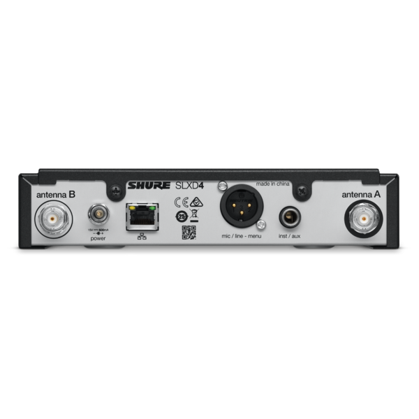 SLXD4=-G58 SINGLE CHANNEL RECEIVER W/ POWER SUPPLY, 1/4 WAVE ANTENNA, & RACK MOUNT/ RECEIVER COMPONENT ONLY